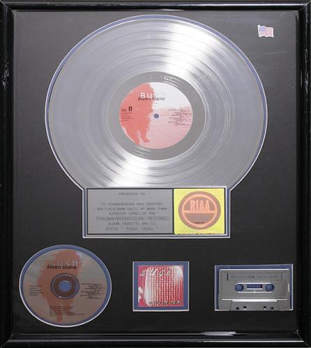  Bush Sixteen Stone RIAA Award border=