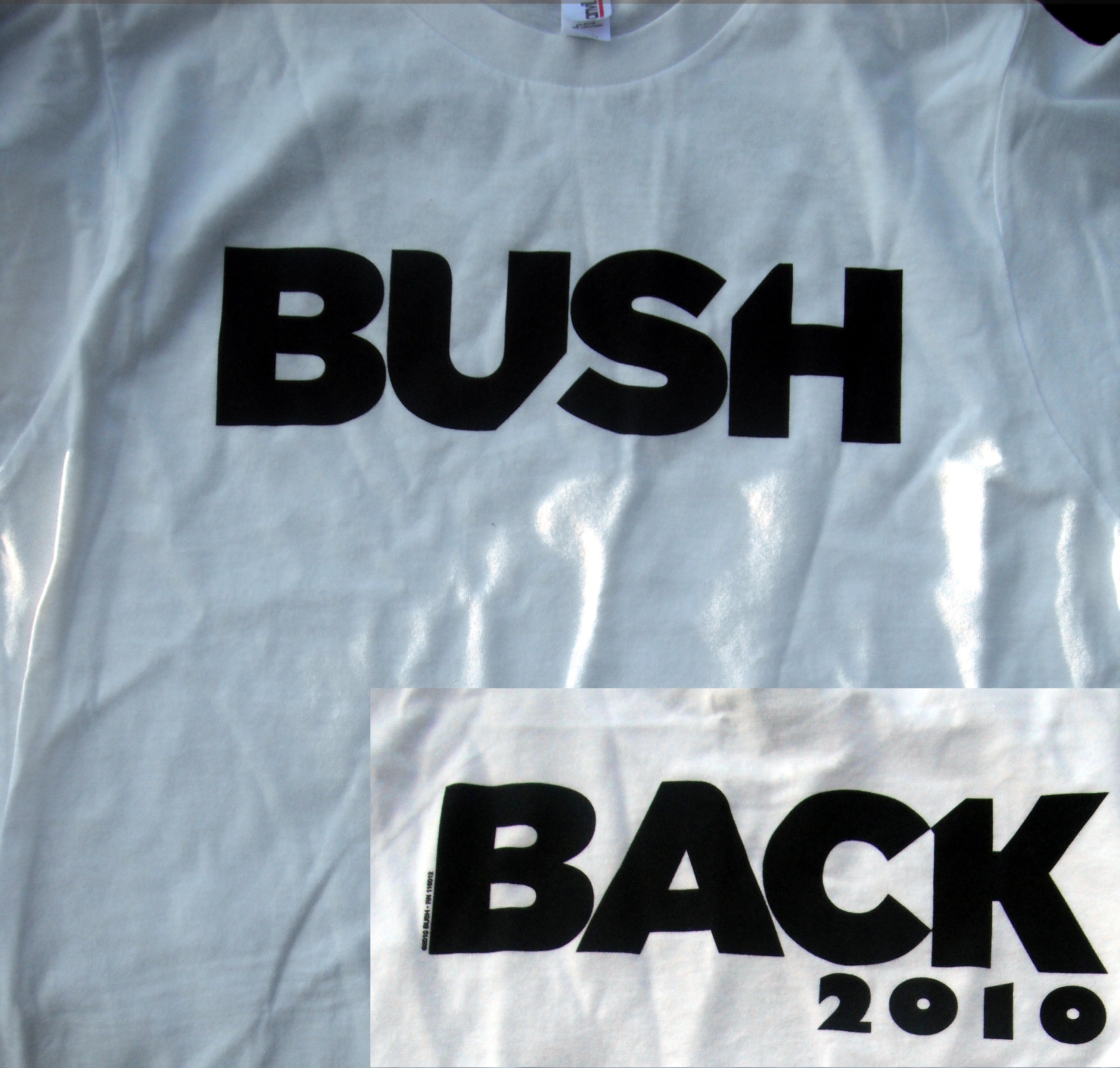 Back 2010 Bush Logo Short Sleeve White